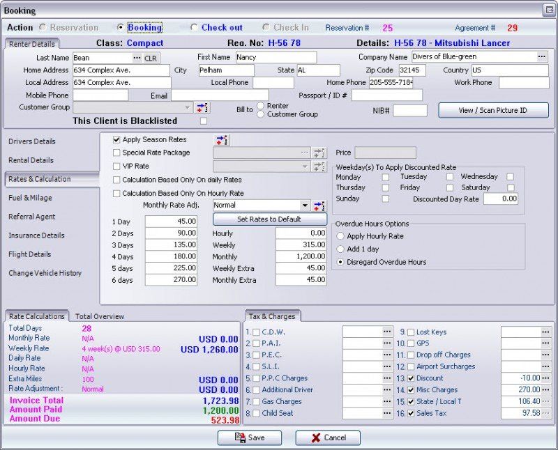 Car Rental Booking System Online